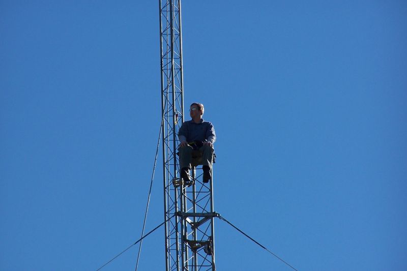 Chris KC9DGP wondering what the record is for pole sitting. 