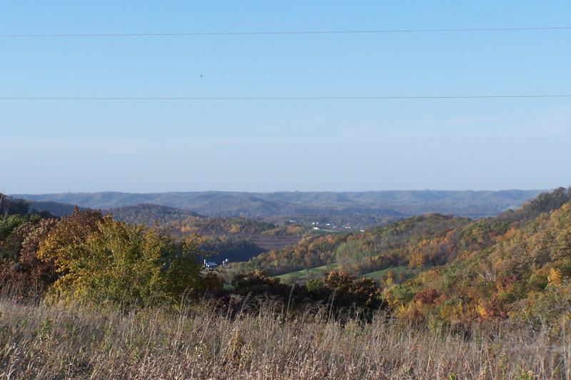 View of the valley to the Northwest.  Beautiful fall day in Wisconsin !!!