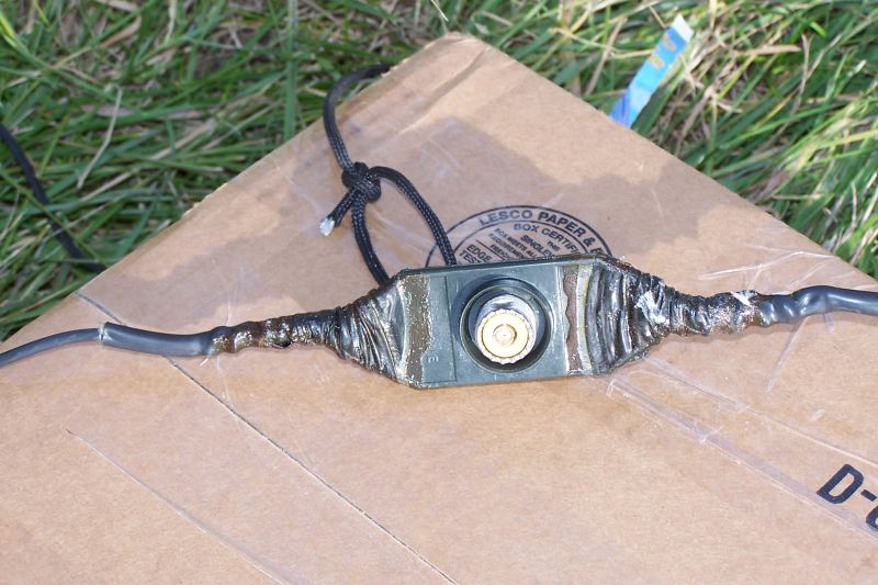 Feedpoint of the 160m dipole, purchased from NI4L. I ordered this on a Thursday and it arrived Priority Mail on Saturday!  What 