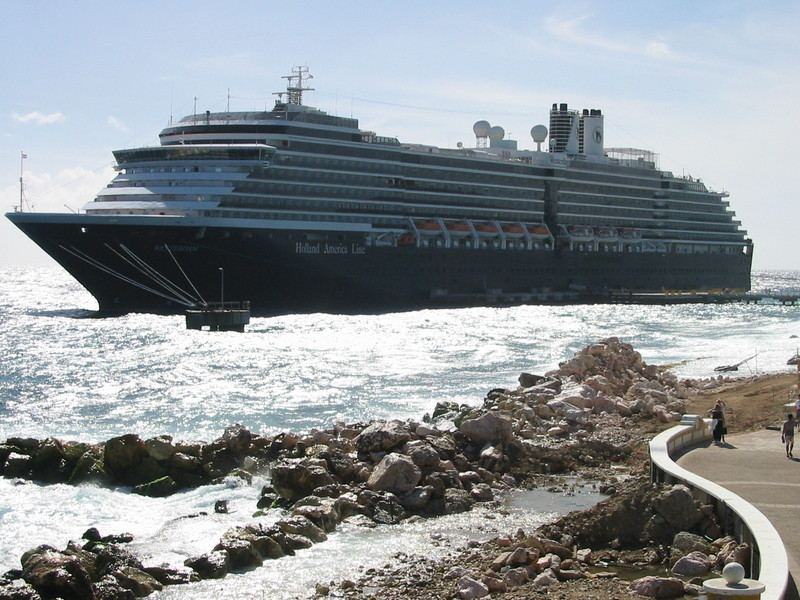 Cruise ship docked for the day