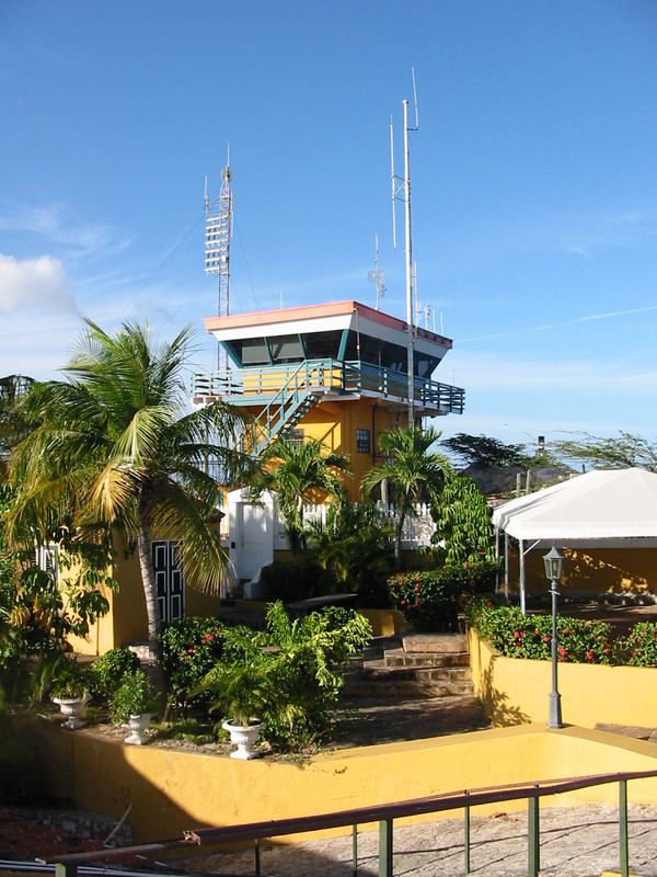 The Fort Nassau Control Tower for ships