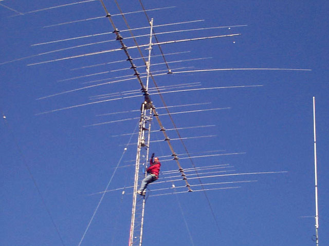 My friend and tower guy. Michael, KB9TWI.
