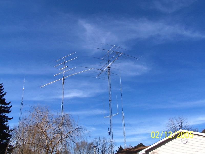 View from Southeast of towers and home.