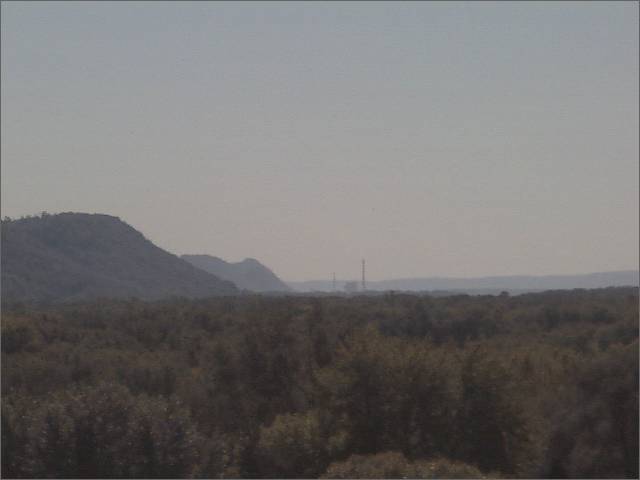 View to the south at 90'. Can see Genoa power plant.
