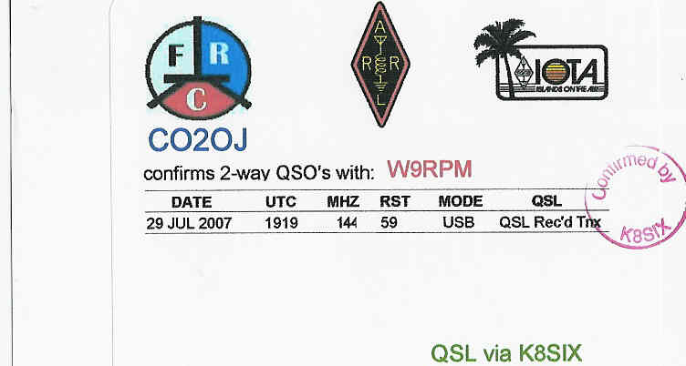 BACK OF CO2OJ CARD WITH 2 METER CONTACT.