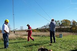 6 meter beam is about to go up.