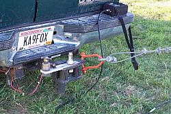 The Tram Line was attached to KA9FOX's truck.