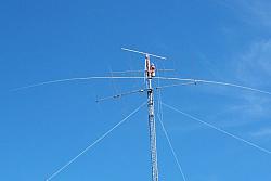 All 4 antennas are mounted, but not yet aligned.
