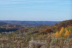 View of the valley on a beautiful fall afternoon in La Crosse, WI