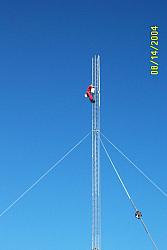 W0AIH on tower.  Almost done !!