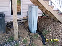 Side view of cable box. Radio room is behind window on left side.