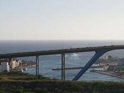 Queen Emma Pontoon Bridge is closing, after boat departed. (as seen from Fort Nassau)