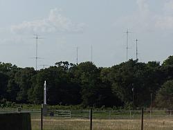 Long shot of antenna farm taken from south