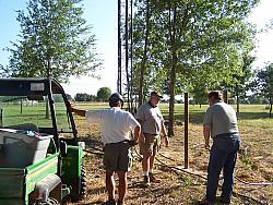 L to R  W2GD, K4ZA, NR5M, at base of 40M tower
