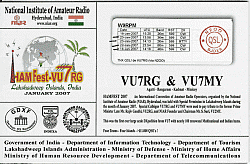 VU7RG - VU7MY QSL