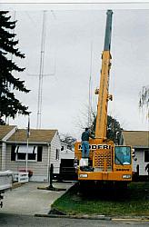 Crane arrives for installation of new Force12 Sigma-280S.