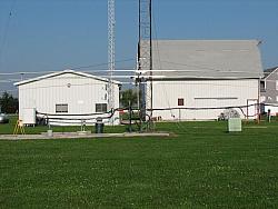 The new 40 meter yagi elements are as wide as the barn AND the 
ham shack/shop. 