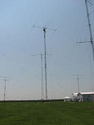 40 yagi in the foreground and 3 element
80 in the background
